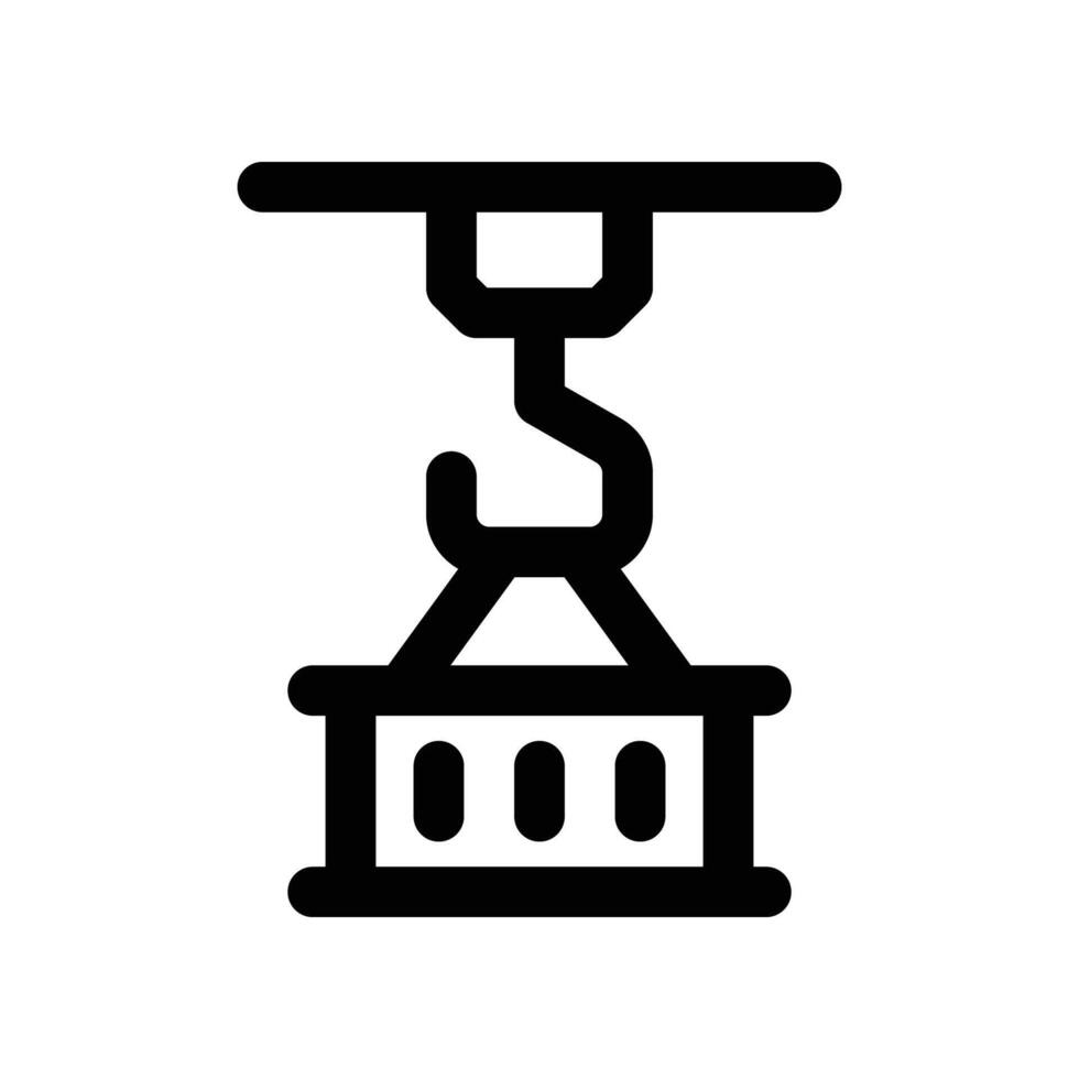 crane icon. vector line icon for your website, mobile, presentation, and logo design.