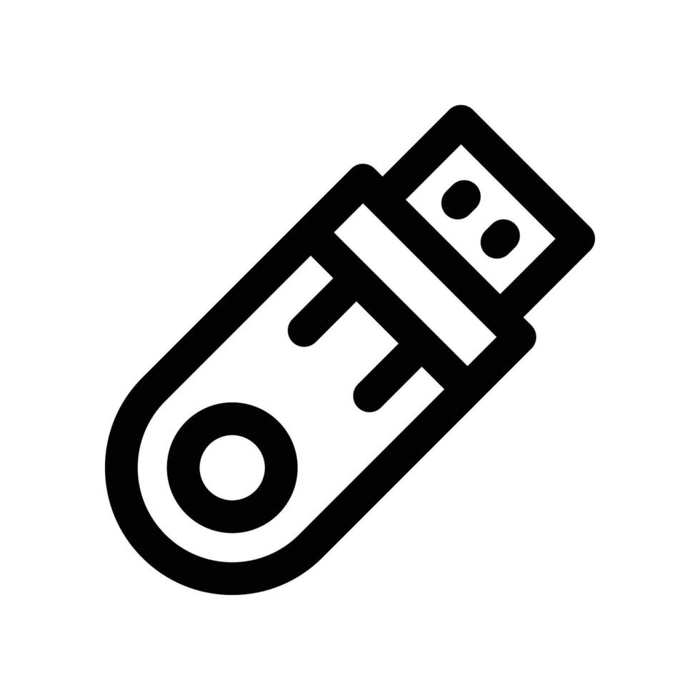 pendrive icon. vector line icon for your website, mobile, presentation, and logo design.