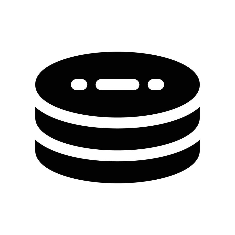 database icon. vector glyph icon for your website, mobile, presentation, and logo design.