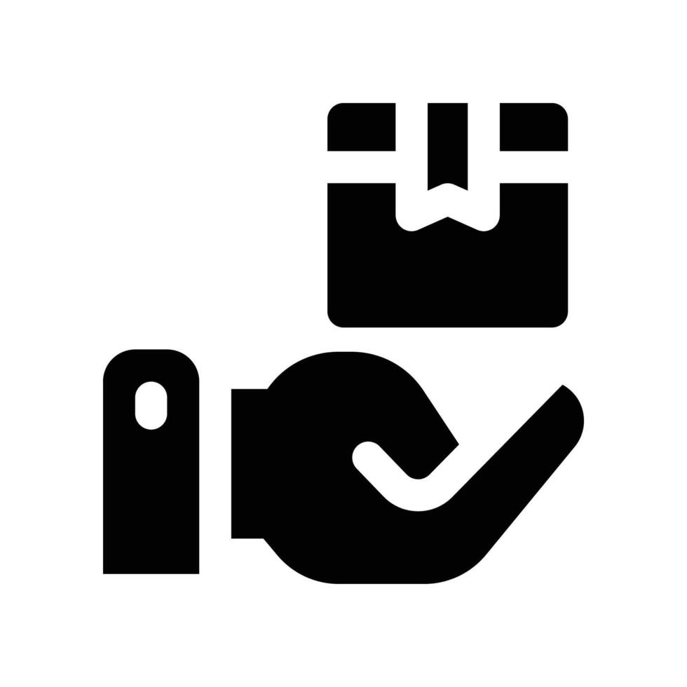 delivery icon. vector glyph icon for your website, mobile, presentation, and logo design.