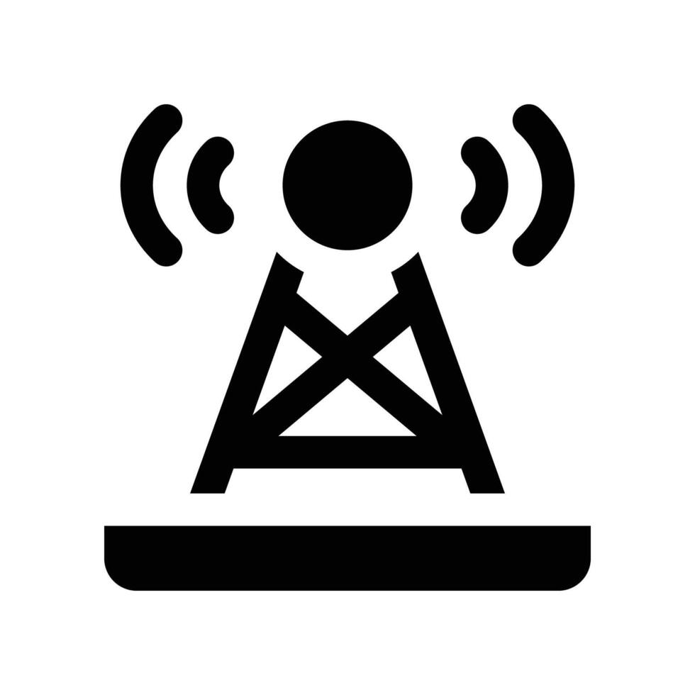 antenna icon. vector glyph icon for your website, mobile, presentation, and logo design.