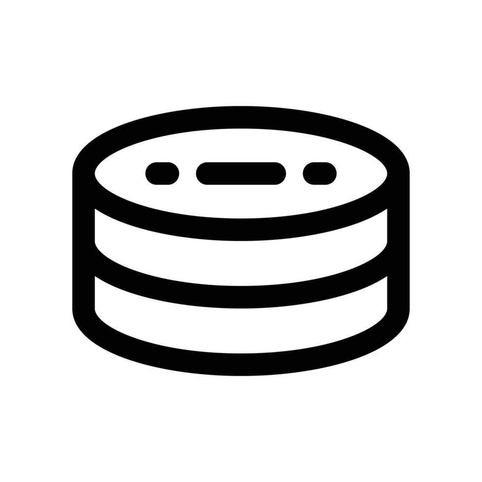 database icon. vector line icon for your website, mobile, presentation, and logo design.