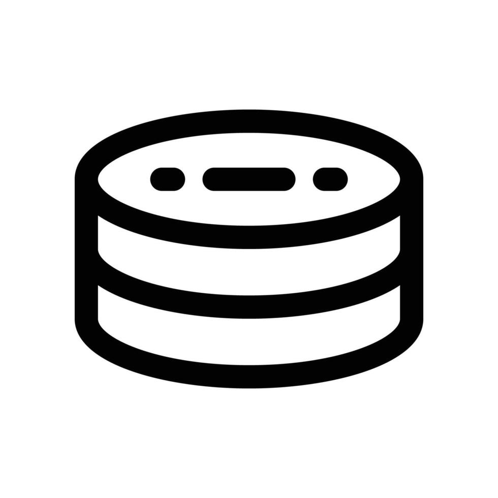 database icon. vector line icon for your website, mobile, presentation, and logo design.