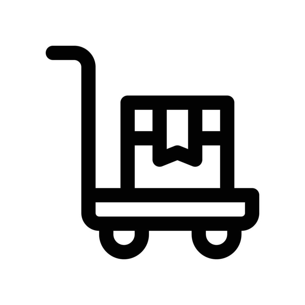 trolley icon. vector line icon for your website, mobile, presentation, and logo design.