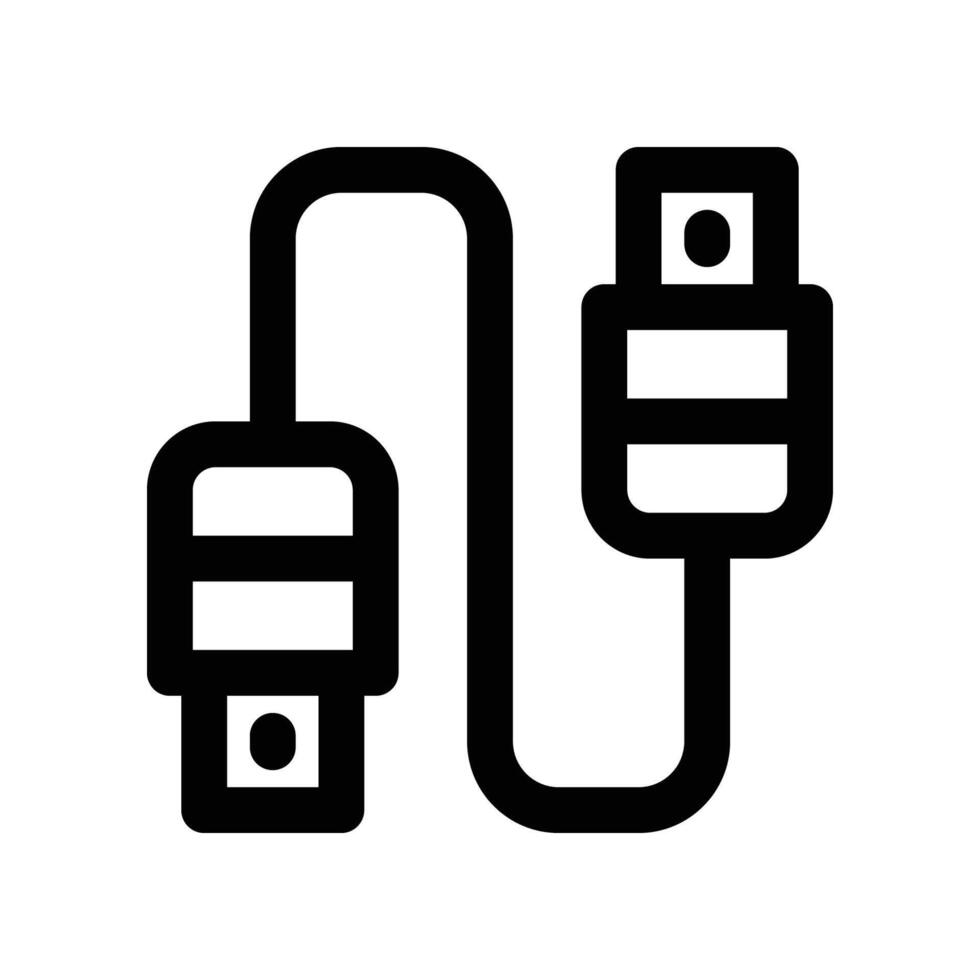 usb plug icon. vector line icon for your website, mobile, presentation, and logo design.