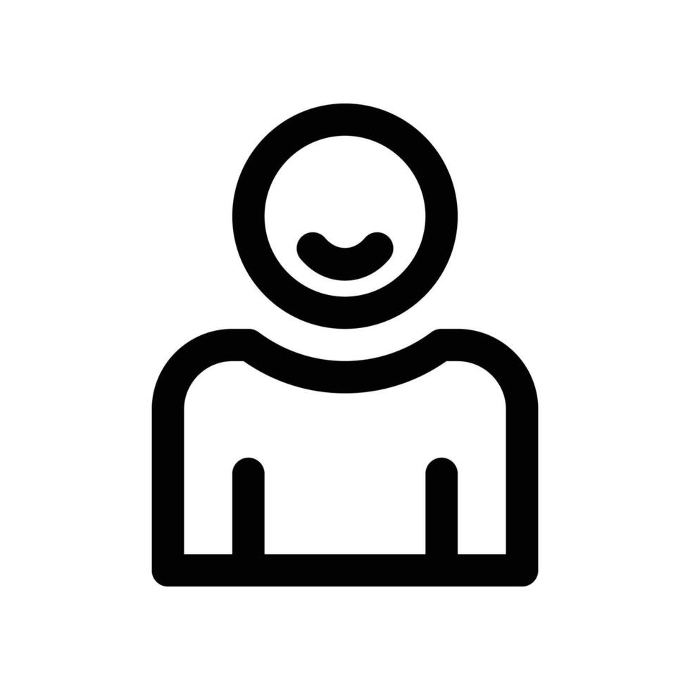 user icon. vector line icon for your website, mobile, presentation, and logo design.