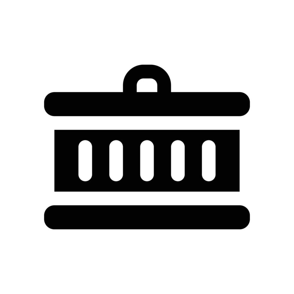 container icon. vector glyph icon for your website, mobile, presentation, and logo design.