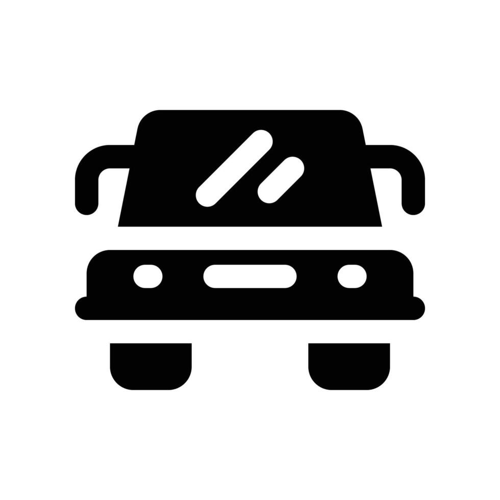 car icon. vector glyph icon for your website, mobile, presentation, and logo design.