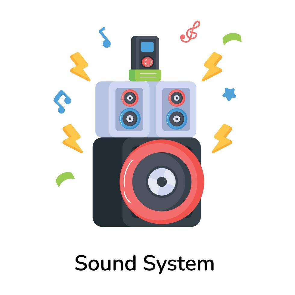 Trendy Sound System vector