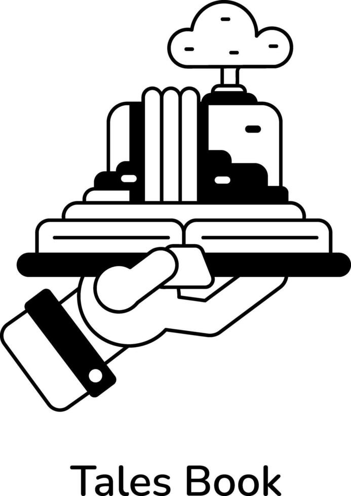 Trendy Tales Book vector