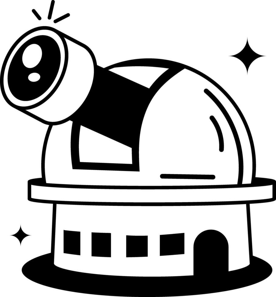 Trendy Observatory Concepts vector