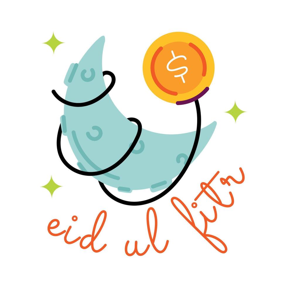 Trendy Eid ul Fitr vector