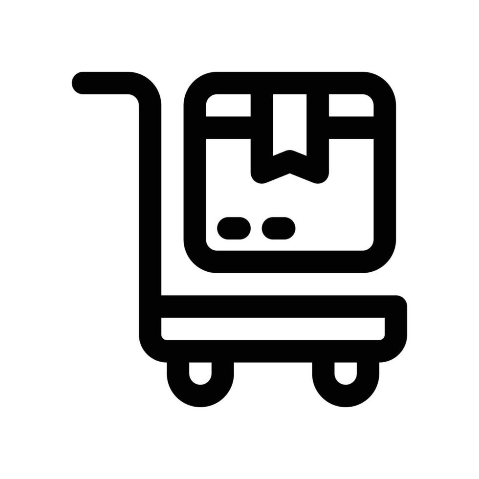 trolley icon. vector line icon for your website, mobile, presentation, and logo design.