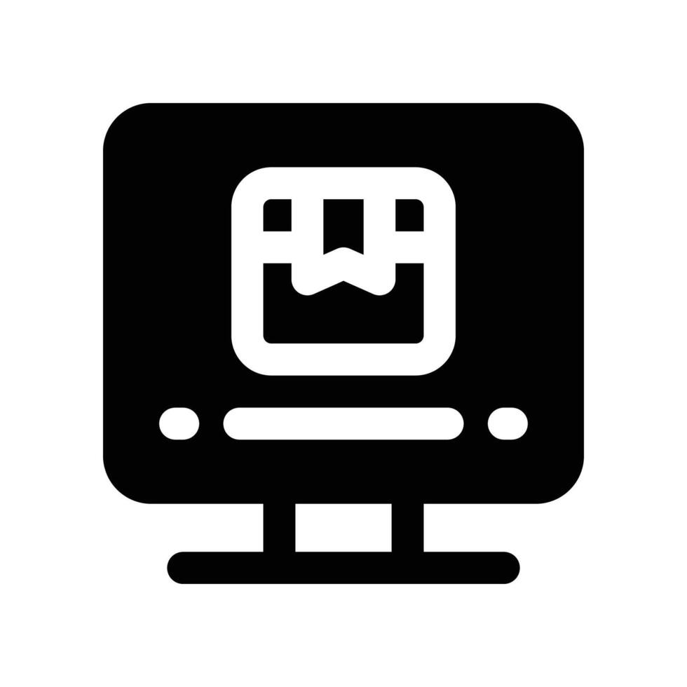 monitoring delivery icon. vector glyph icon for your website, mobile, presentation, and logo design.