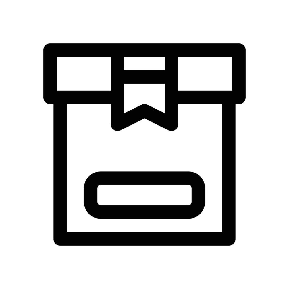 box icon. vector line icon for your website, mobile, presentation, and logo design.