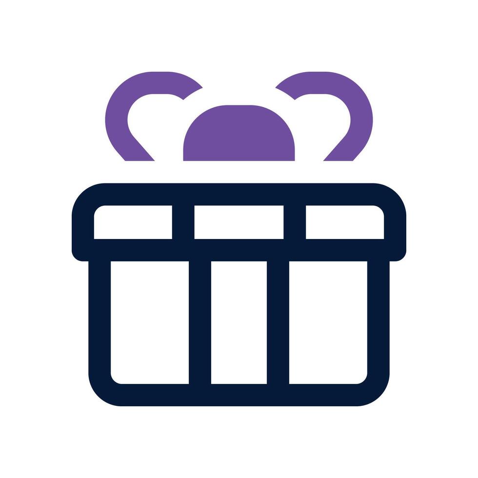 gift box icon. vector dual tone icon for your website, mobile, presentation, and logo design.