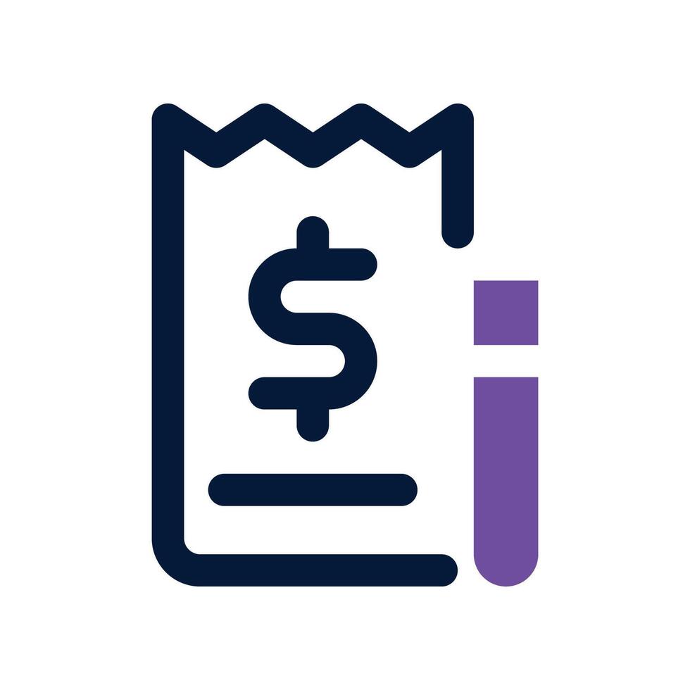 invoice icon. vector dual tone icon for your website, mobile, presentation, and logo design.