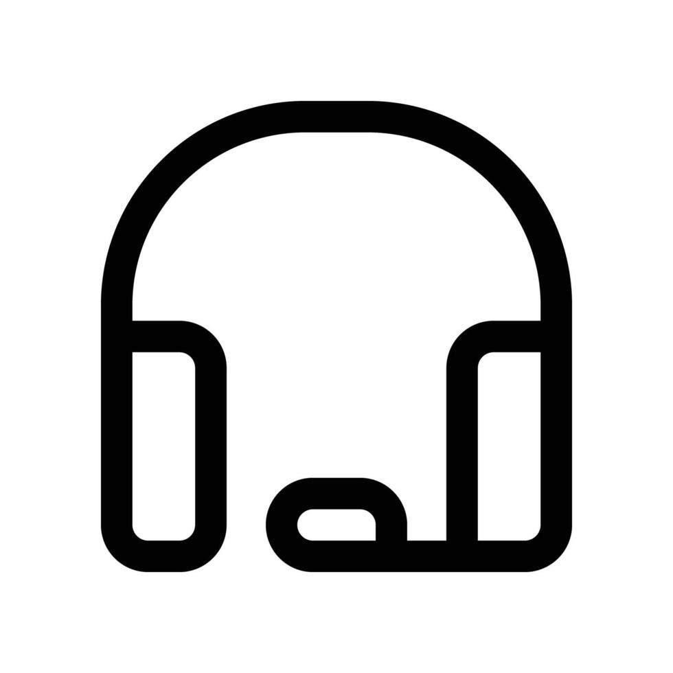 headphone icon. vector line icon for your website, mobile, presentation, and logo design.