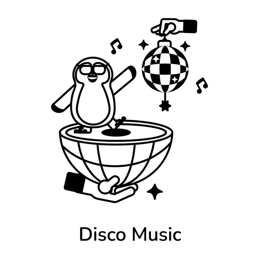 de moda disco música vector