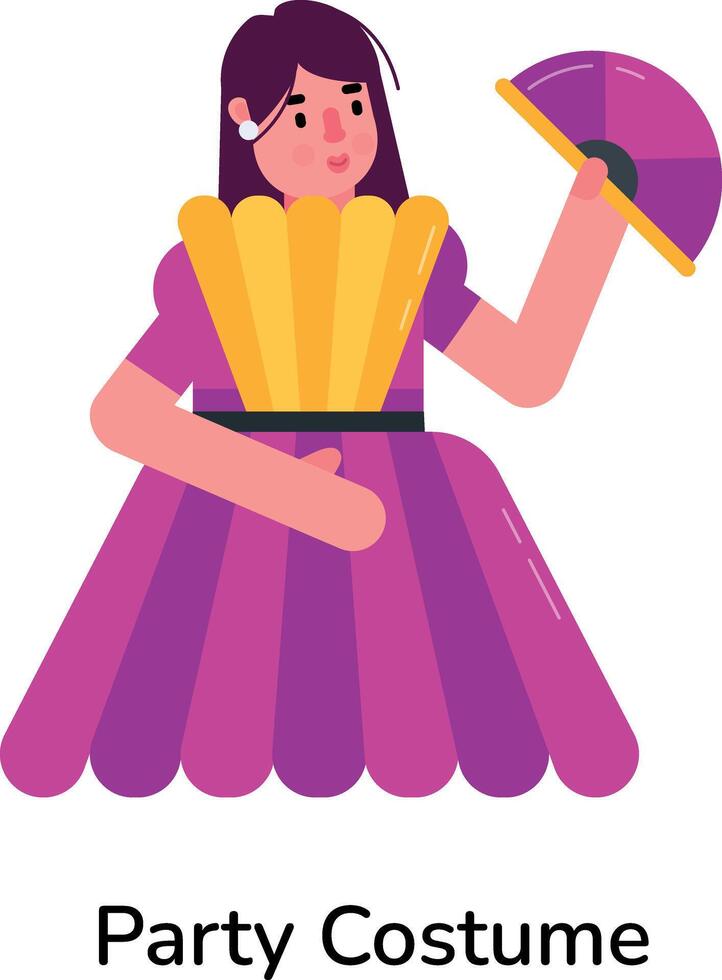 Trendy Party Costume vector