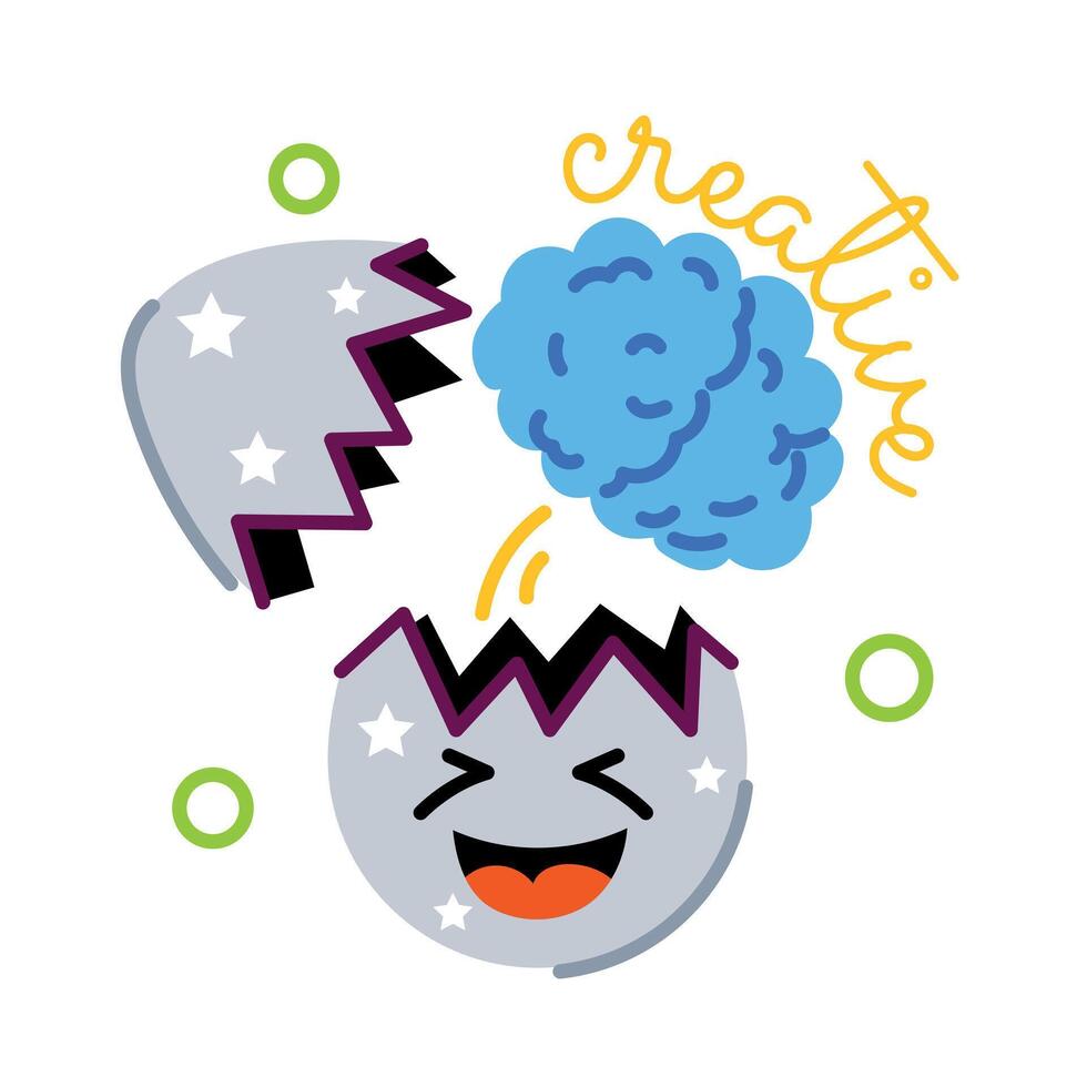 Trendy Creative Mind vector