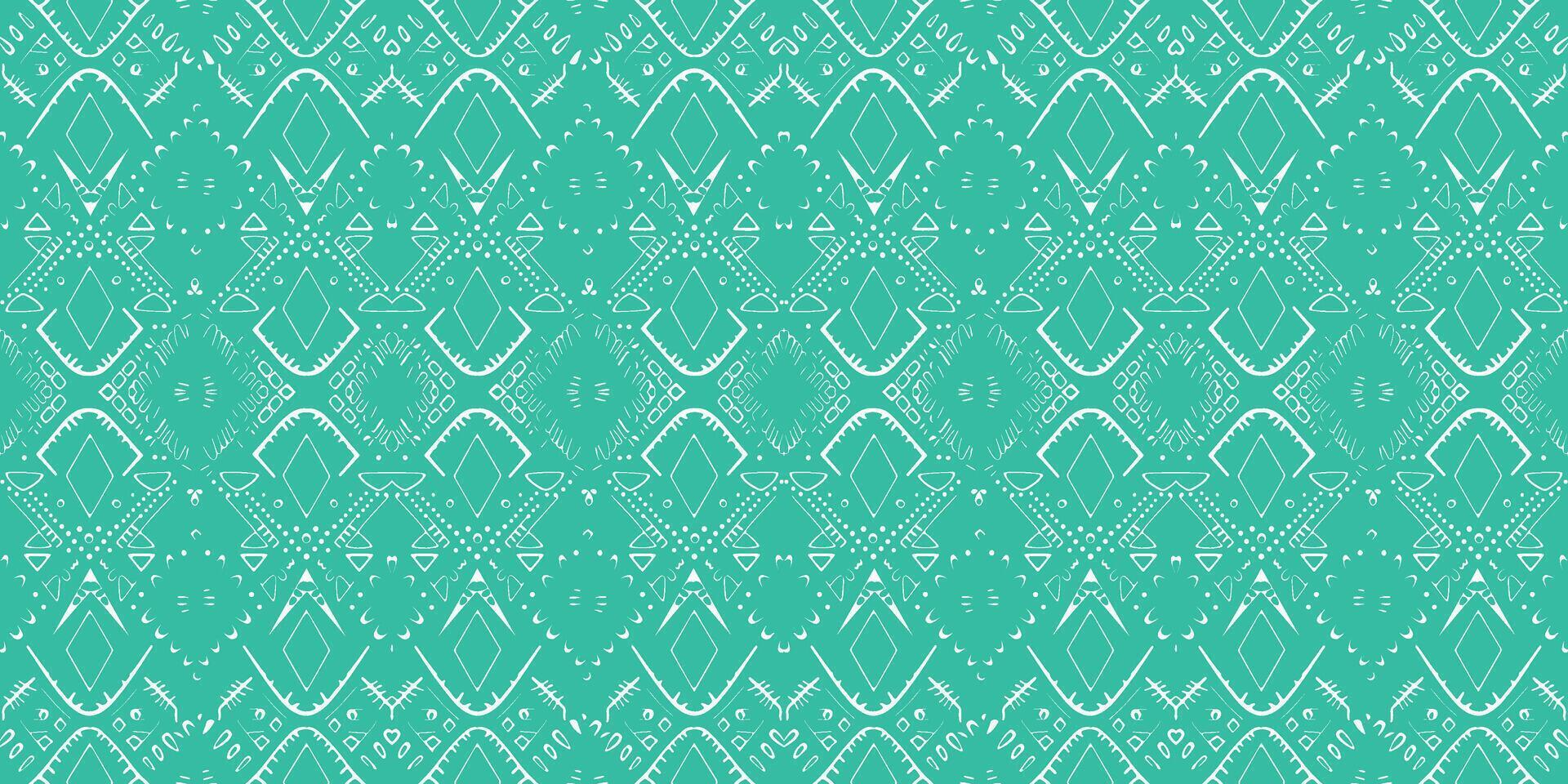 A seamless pattern, geometric tribal patterns, geometric batik, Ikat seamless, aztec style , ethnic boho seamless pattern, luxury decorative textile pattern., fabric, curtain, carpet, Batik Embroidery vector