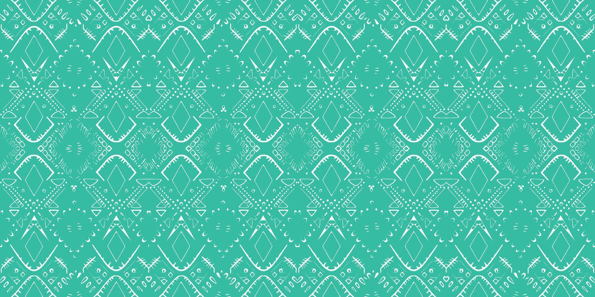 A seamless pattern, geometric tribal patterns, geometric batik, Ikat seamless, aztec style , ethnic boho seamless pattern, luxury decorative textile pattern., fabric, curtain, carpet, Batik Embroidery vector