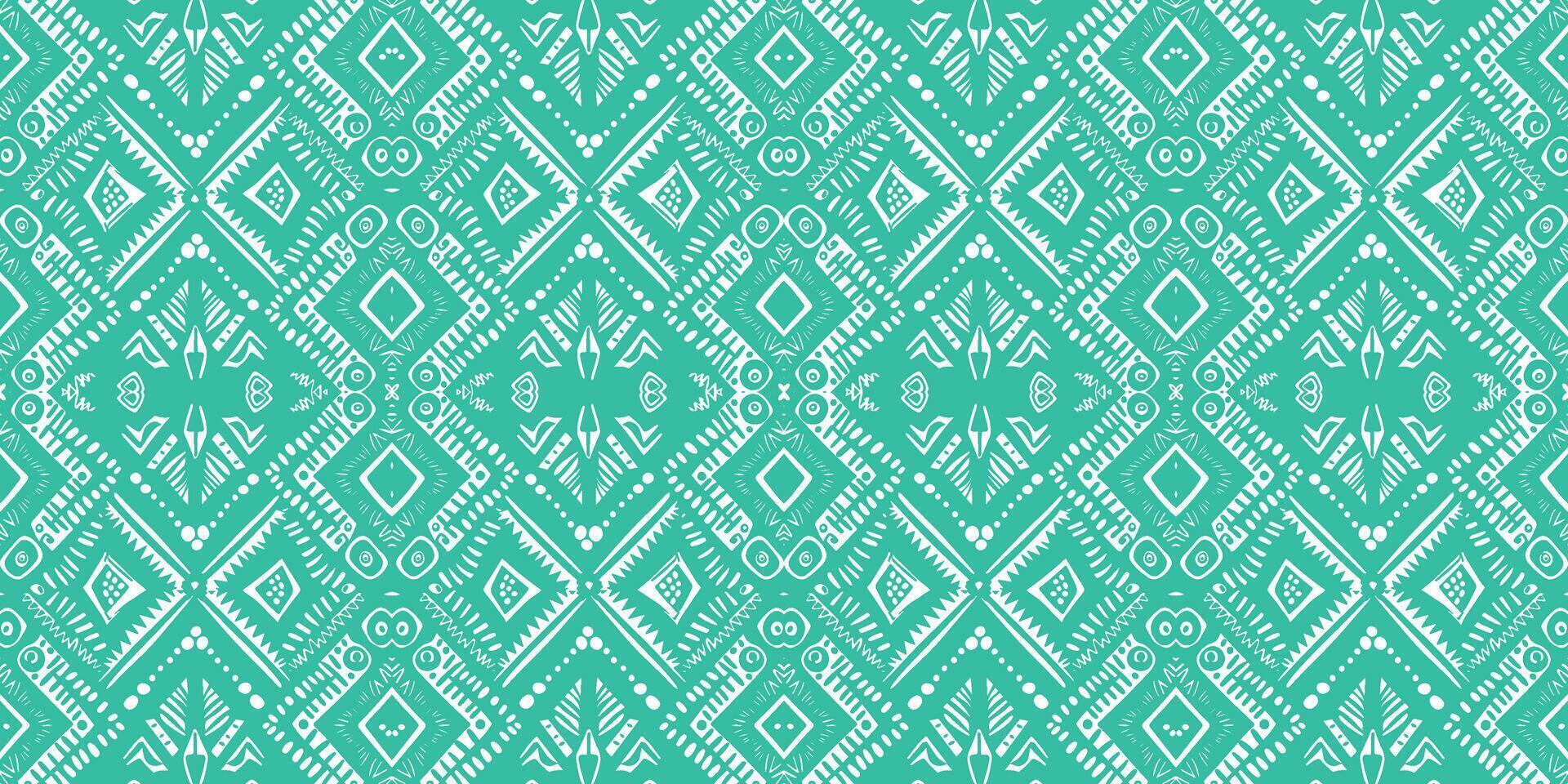 A seamless pattern, geometric tribal patterns, geometric batik, Ikat seamless, aztec style , ethnic boho seamless pattern, luxury decorative textile pattern., fabric, curtain, carpet, Batik Embroidery vector