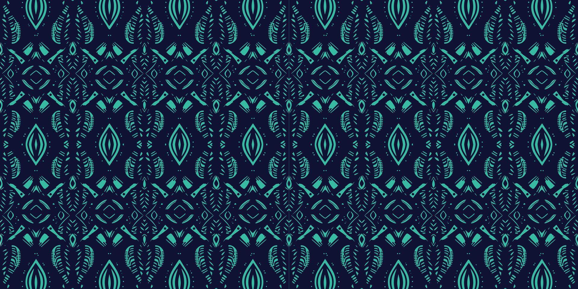 A seamless pattern, geometric tribal patterns, geometric batik, Ikat seamless, aztec style , ethnic boho seamless pattern, luxury decorative textile pattern., fabric, curtain, carpet, Batik Embroidery vector