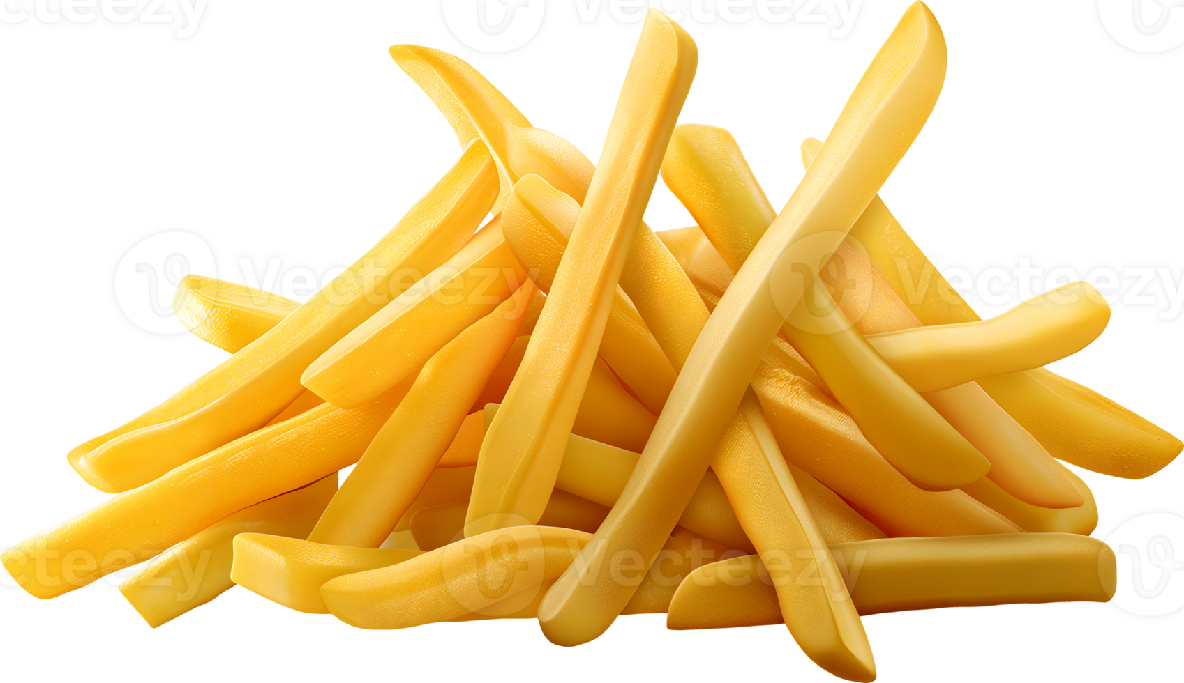 AI generated Potato fry, PNG