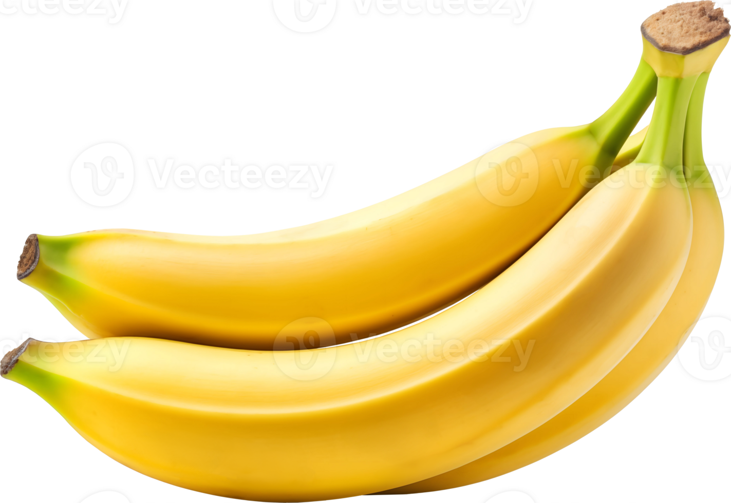 AI generated Banana fruit cut out png