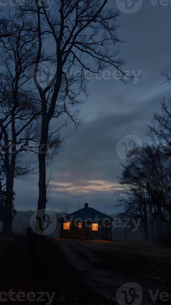 AI generated Early riser quiet house photo