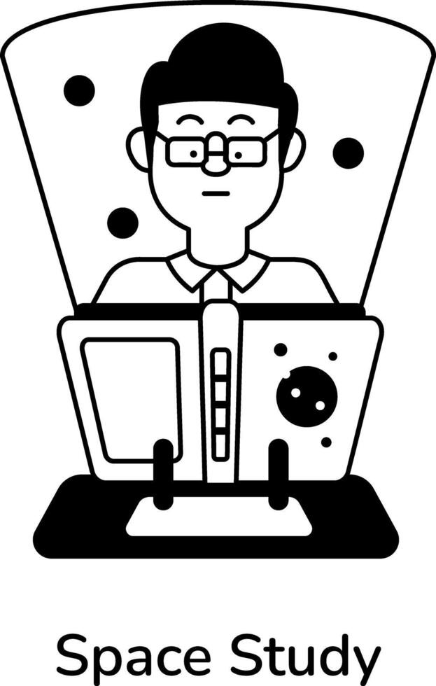 Trendy Space Study vector