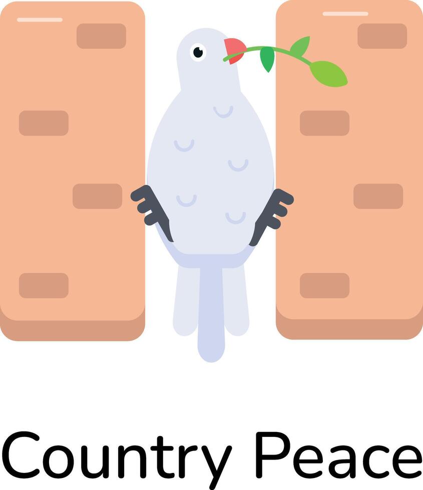 Trendy Country Peace vector