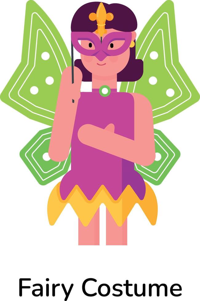 Trendy Fairy Costume vector
