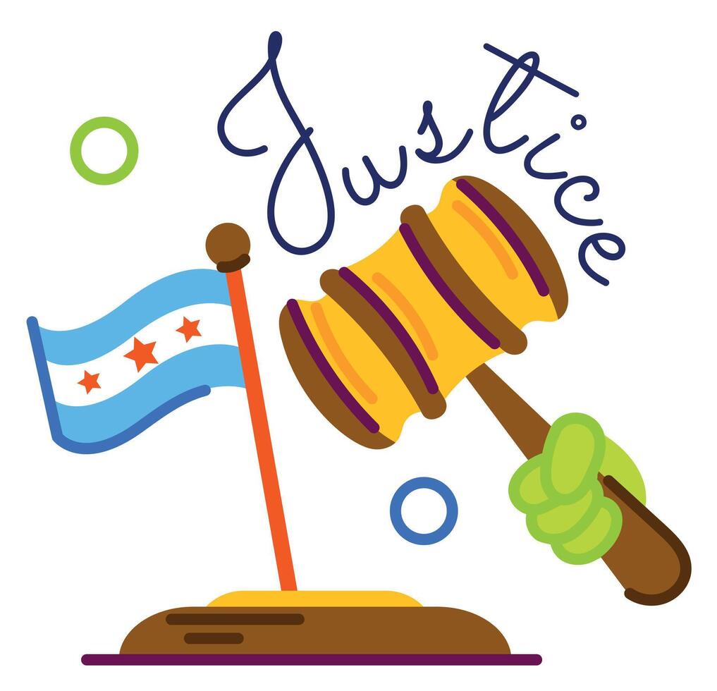 Trendy Justice Concepts vector