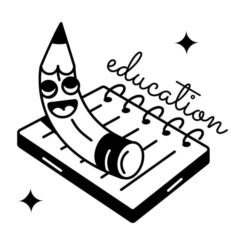 Trendy Education Day vector