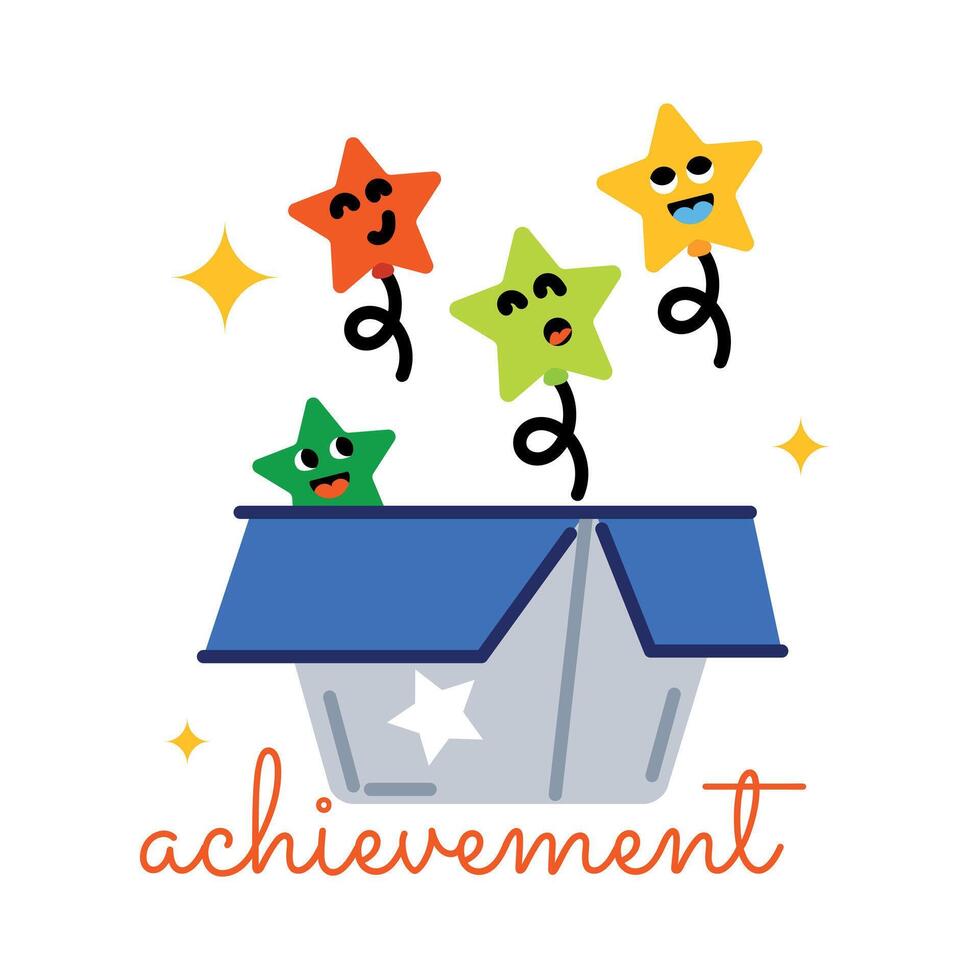 Trendy Achievement Concepts vector