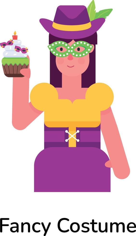 Trendy Fancy Costume vector