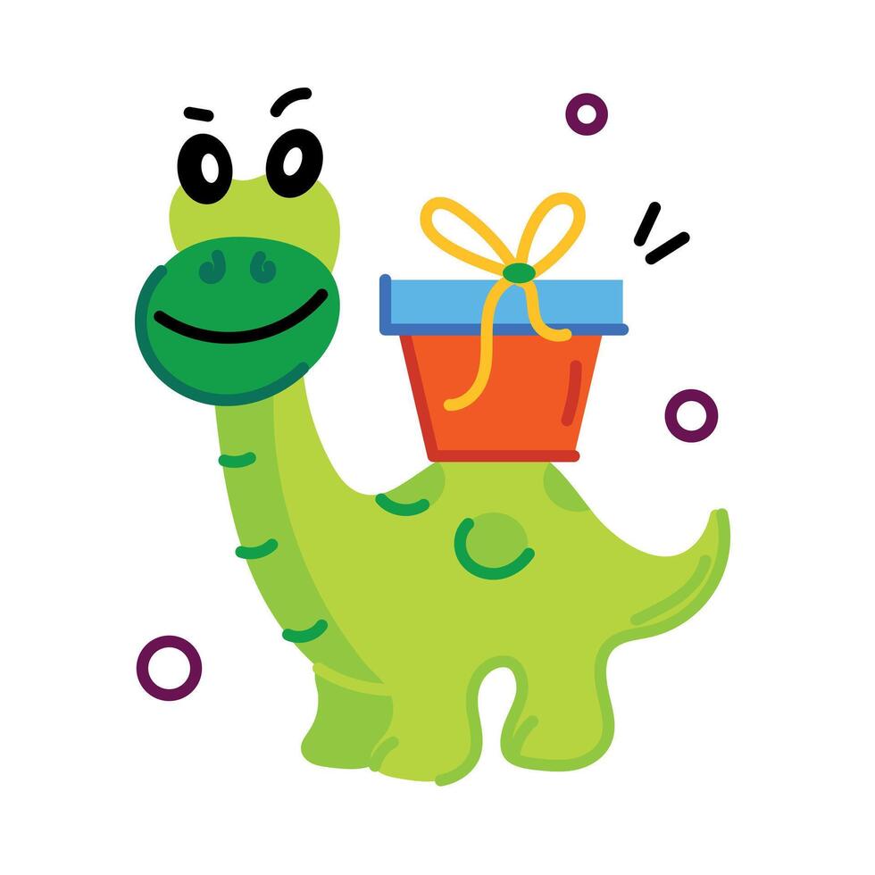 Trendy Dragon Gift vector