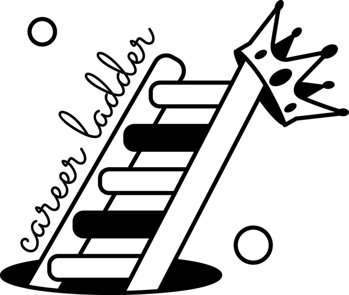 Trendy Career Ladder vector