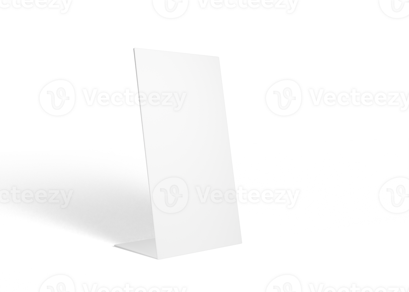 Frame standing on table mockup png