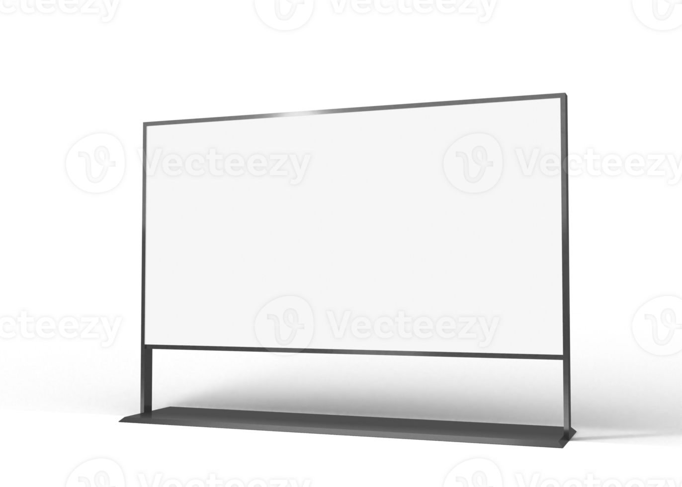 whiteboard staand Aan wit achtergrond png