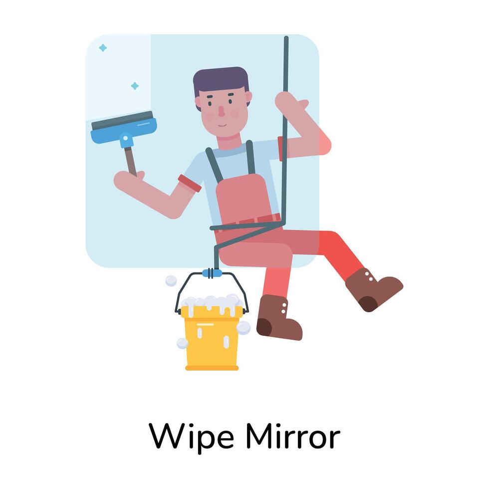 Trendy Wipe Mirror vector