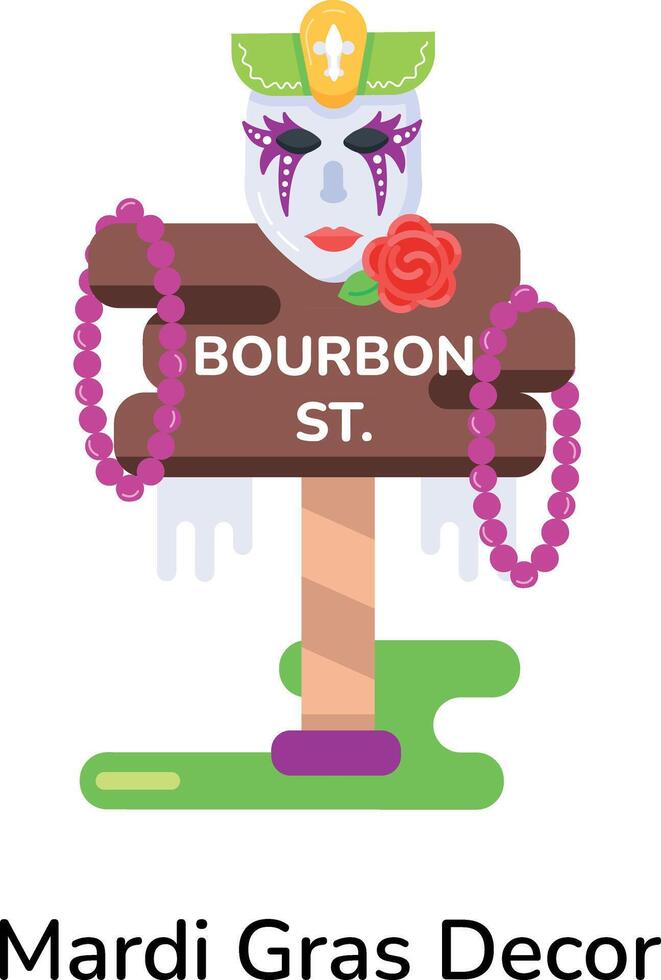Mardi Gras Decor vector