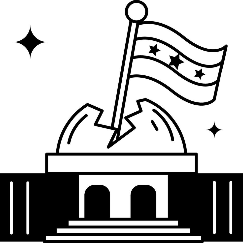 Trendy City Hall vector