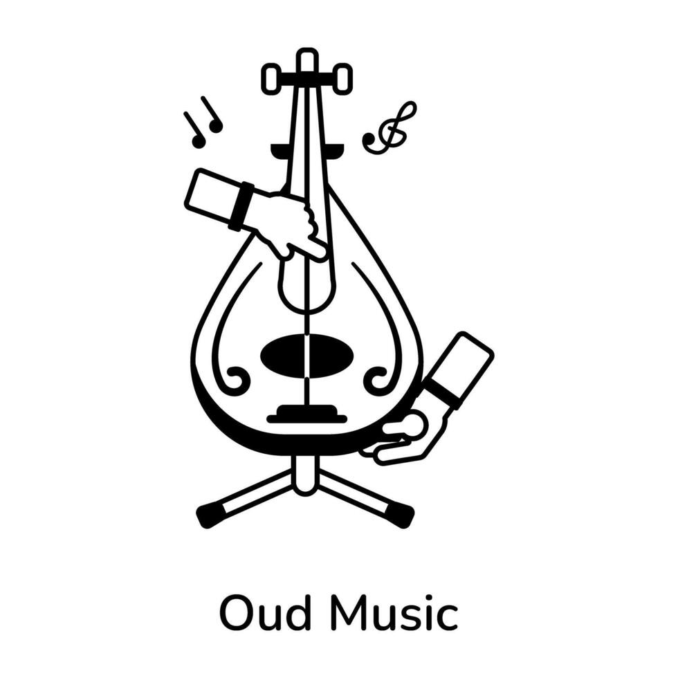 Trendy Oud Music vector