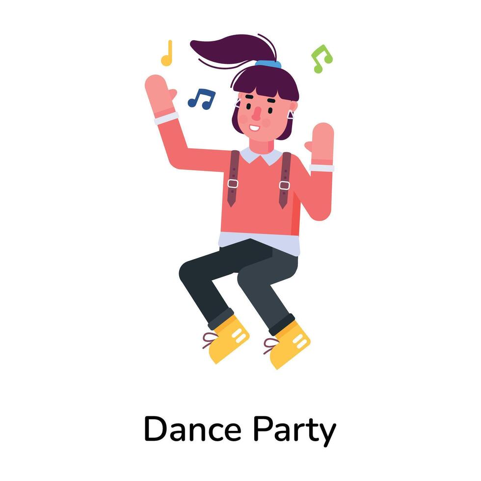 Trendy Dance Party vector