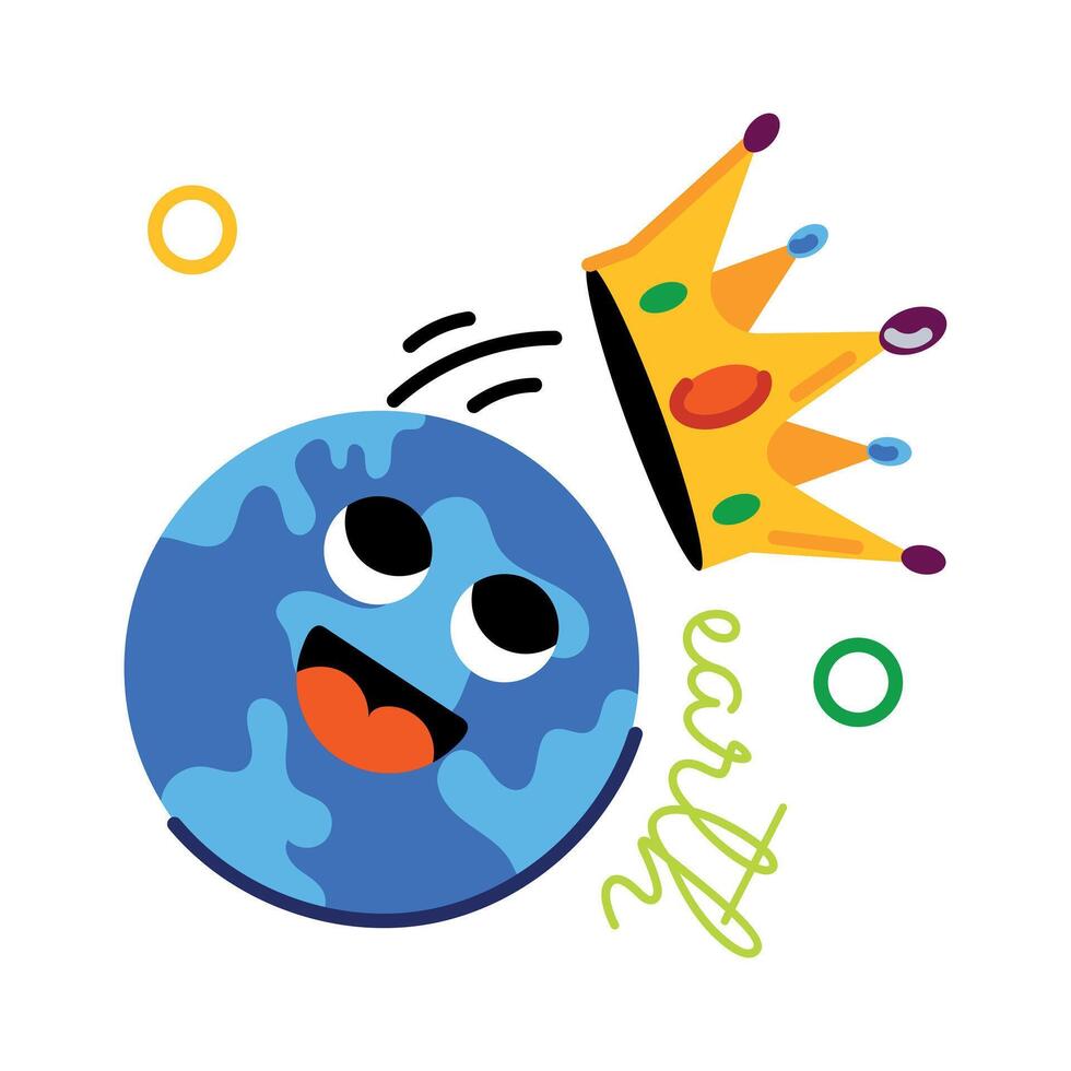 Trendy Earth Day vector