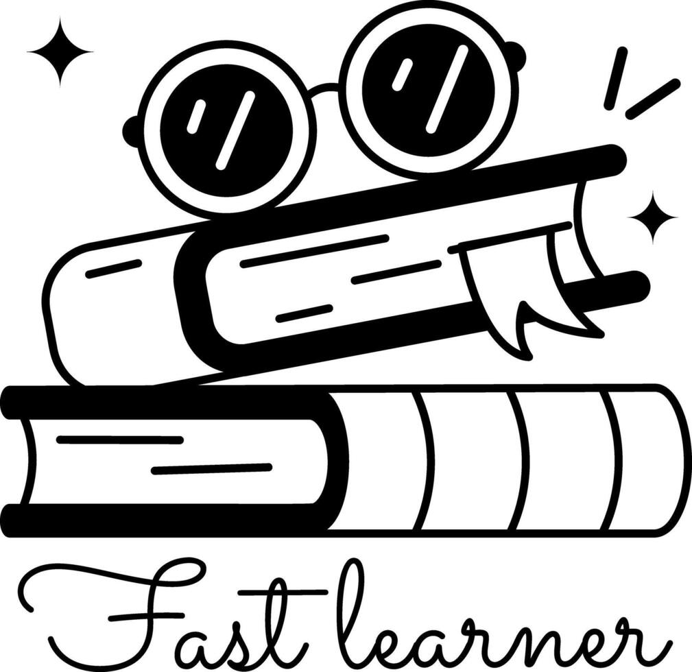 Trendy Fast Learner vector